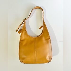 Coach Tan Leather Shoulder Bag